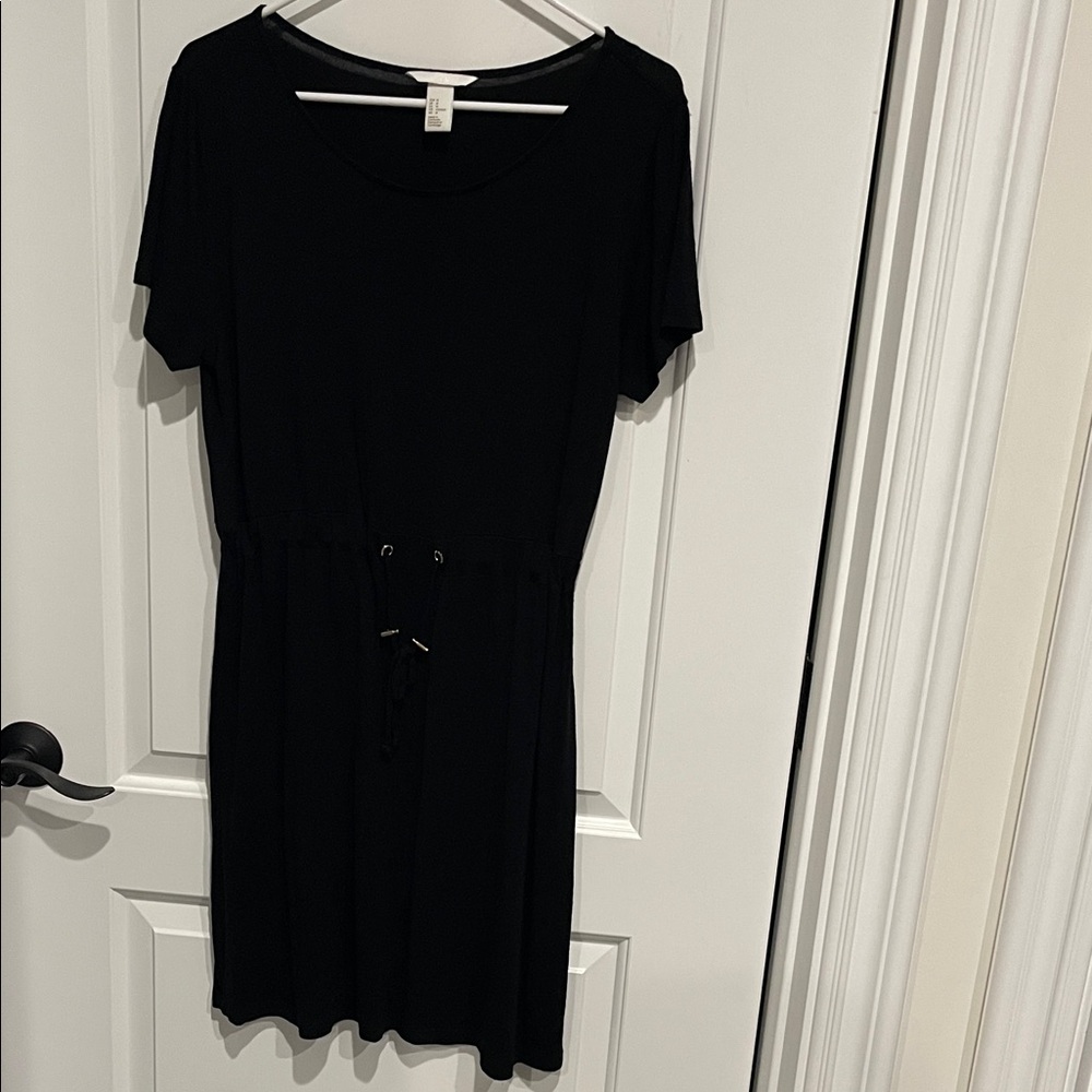 H&M Classic Black Midi Dress